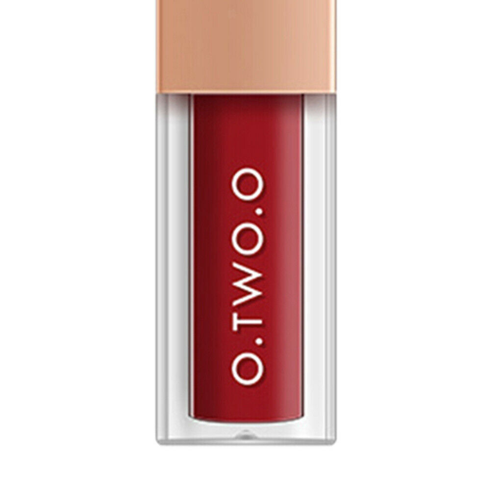 Matte Liquid Lipstick Light Creamy Long Lasting Lip Gloss Tint Rose Red