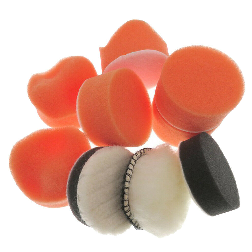 9pcs/set 2 " Washing Polishing Sponge Buffing Pads Replacements For Cars