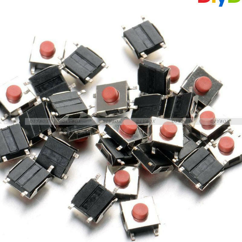 20pcs 6x6x2.5mm Tactile Push Button Switch Tact Switch Micro Switch 4 Pin SMD