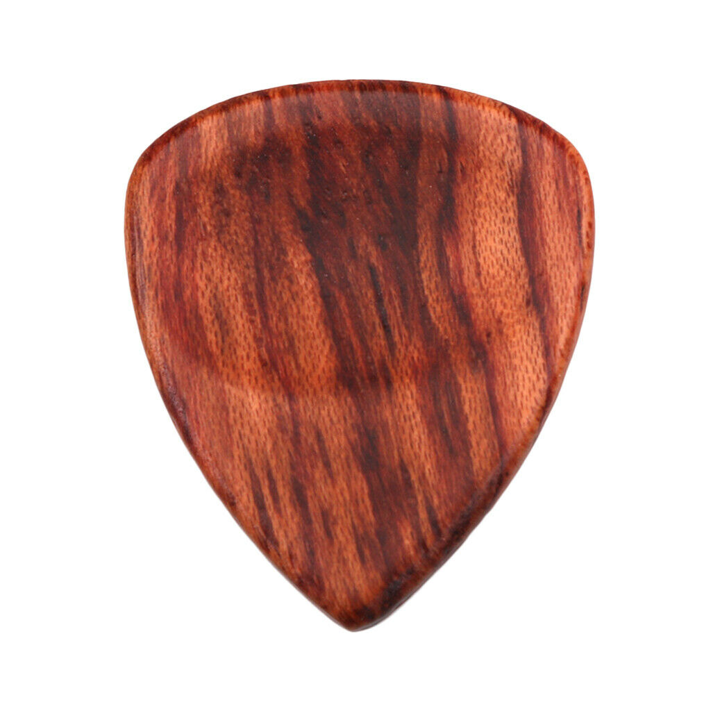 4 Packs Wooden Guitar Picks Set Parts for Music Lovers Performers 27x32mm