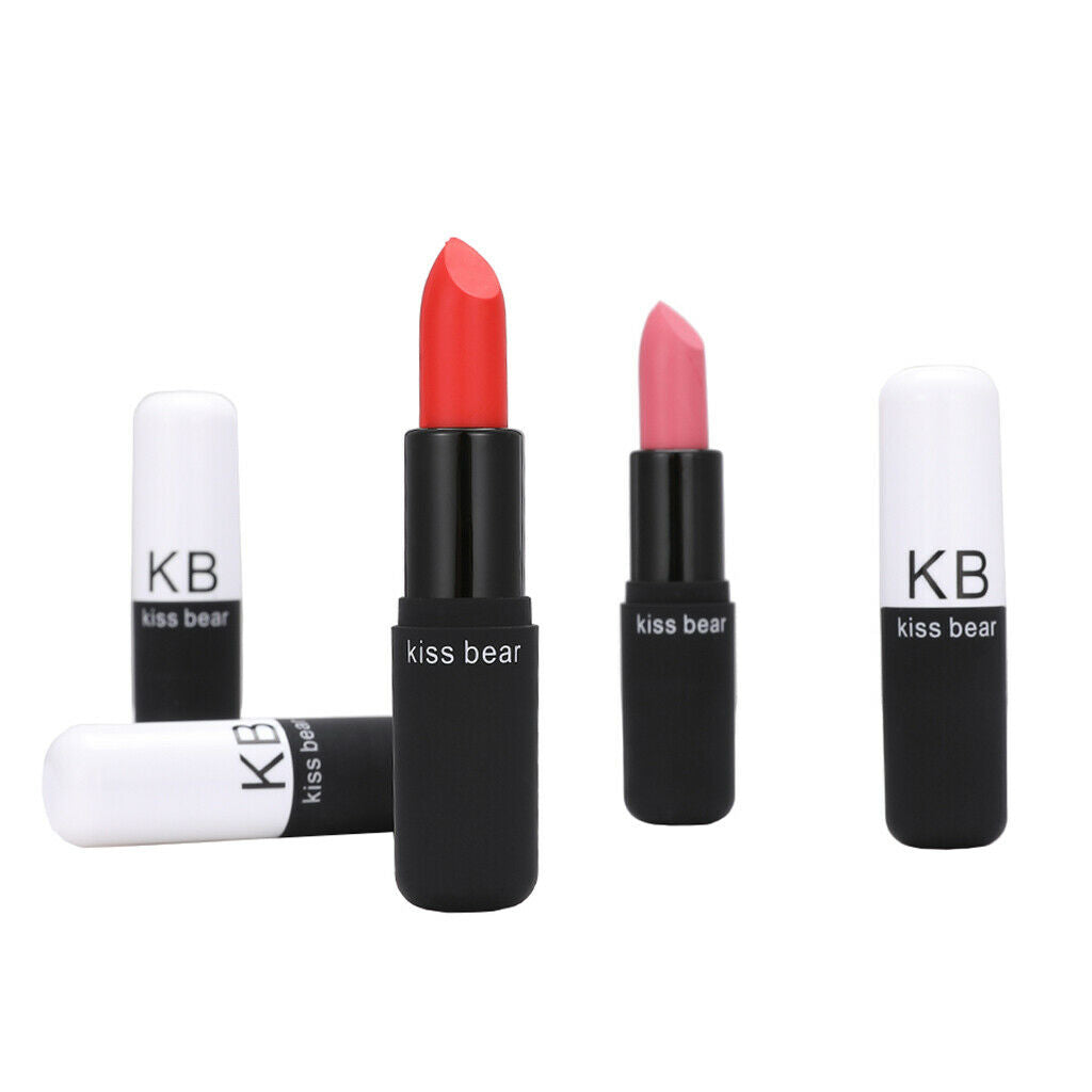 3 Colors Cosmetic Matte Lipstick Makeup Set Long Lasting Lip Stick #1#2#3
