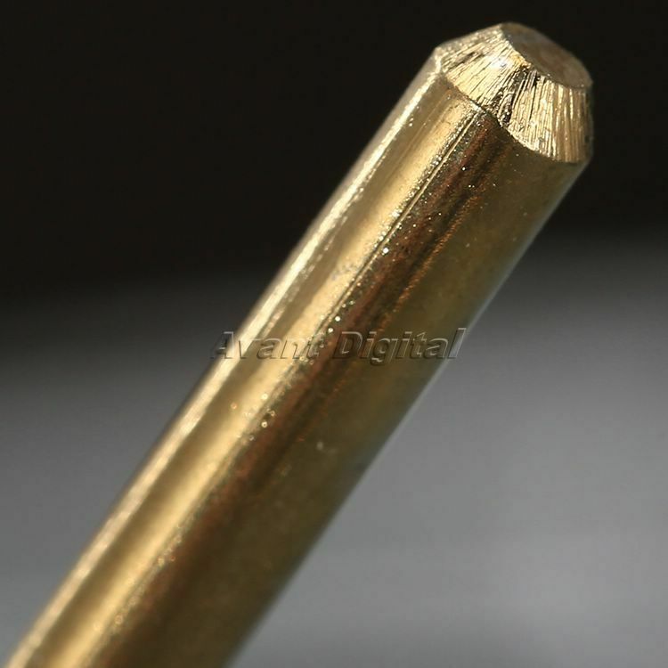 30Pcs Titanium Coated Diamond Burrs Points Head Set Die Grinders Rotary Tools