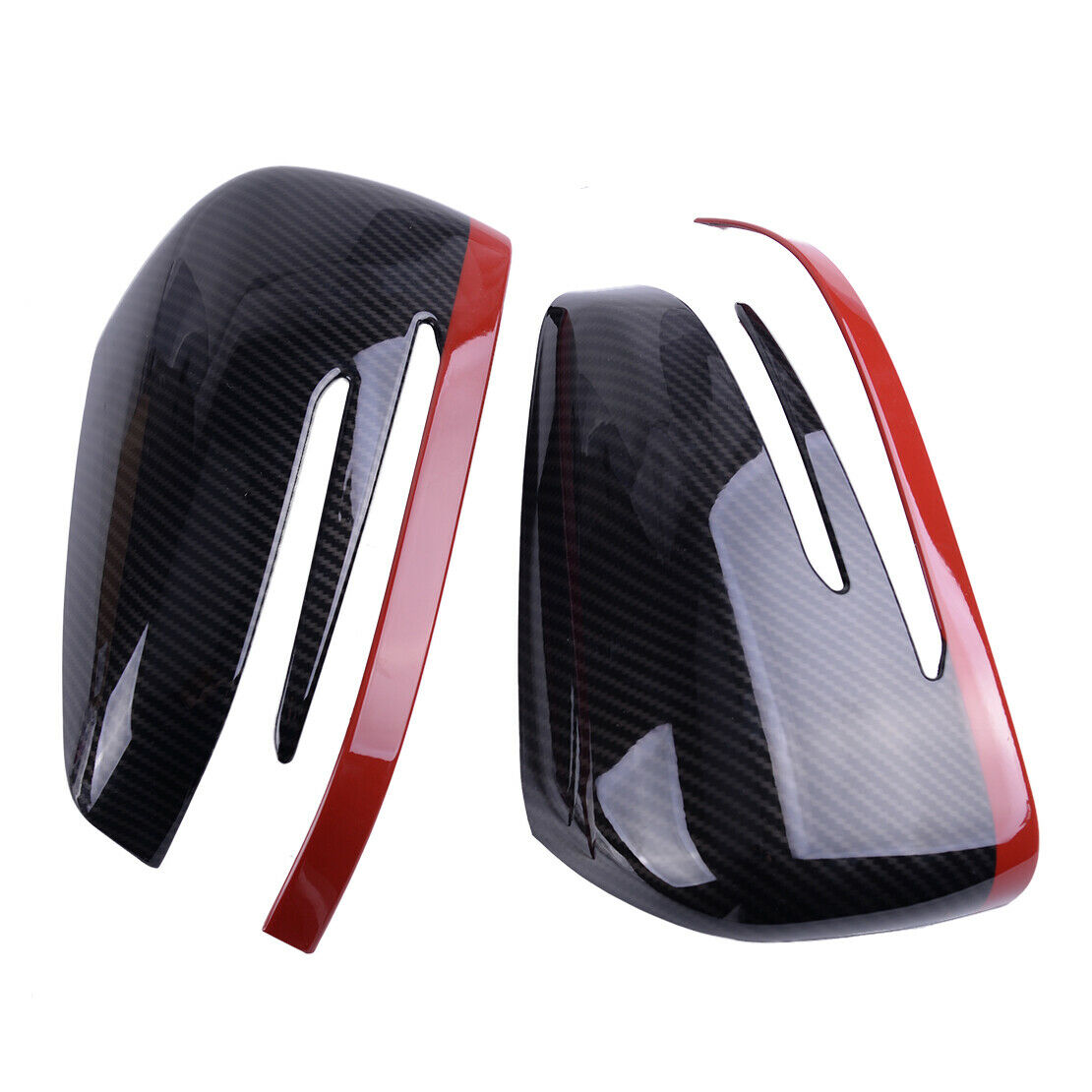 2x Side Rearview Mirror Cover ABS Fit for Benz A B C E S CLA GLA CLS GLK as