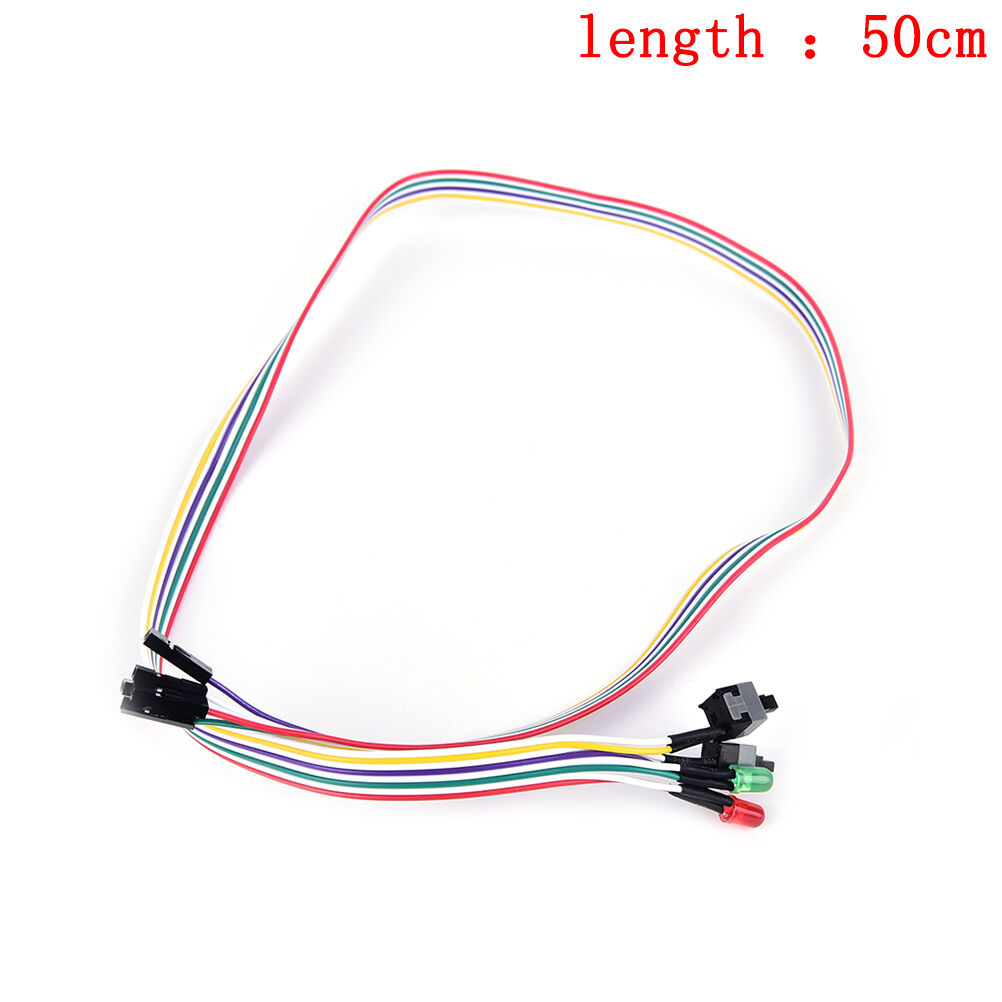 PC case red green LED lamp ATX power supply reset HDD switch lea.l8