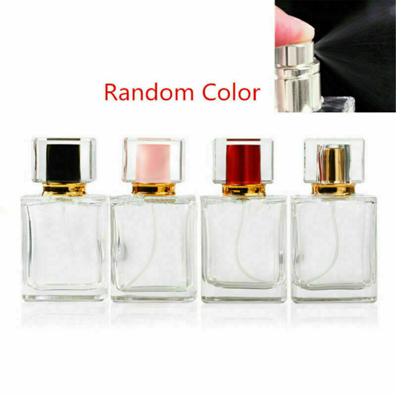 50ml Clear Glass Empty Perfume Spray Bottle Atomizer Refillable Makeup Dispenser