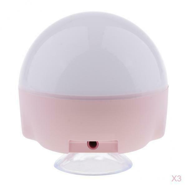 Lots 3 Vanity Mirror Light Adjustable Lighting Led Lights w/ Suction Cup for