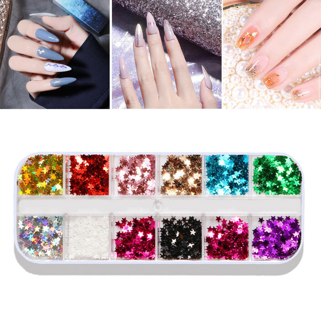 Nail Geometry Paillette Tinsel Fragments Make up Eyes Glitter Decals Design