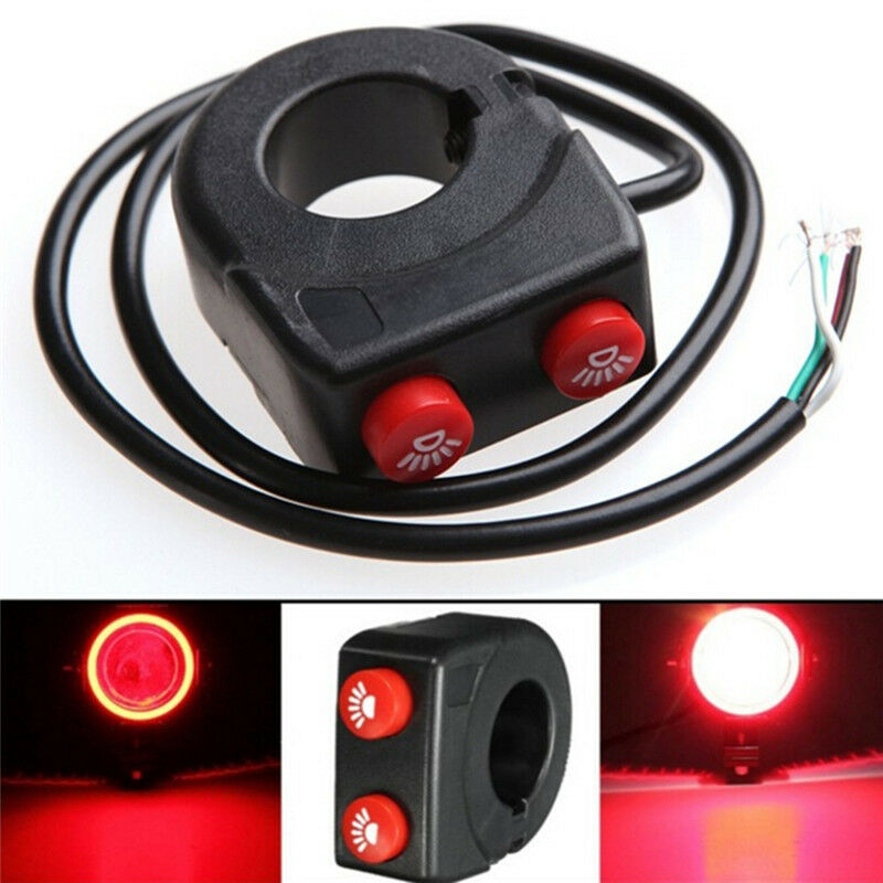 7/8'' Motorcycle Bike Handlebar On Off Button Head Spot Fog Light Switc.l8
