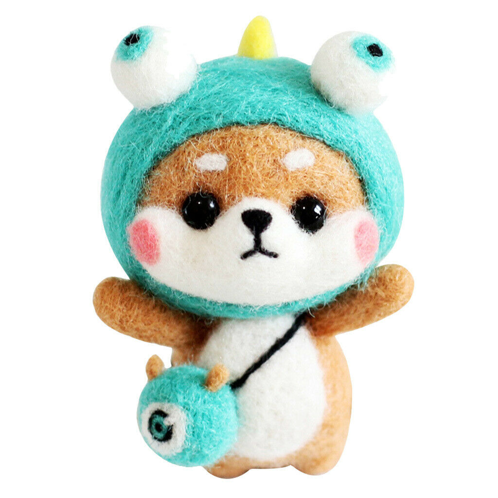 6 Sets Shiba Inu Dog Needle Felting Kit DIY Needlefelted Kit For Beginners