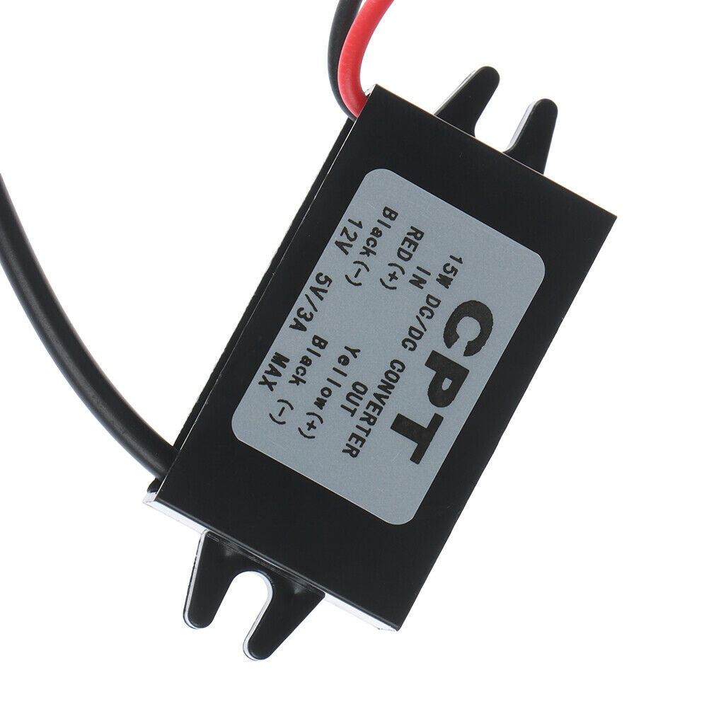 1Pc USB 12V to 5V DC/DC voltage step-down power adapter converter inverter U WF