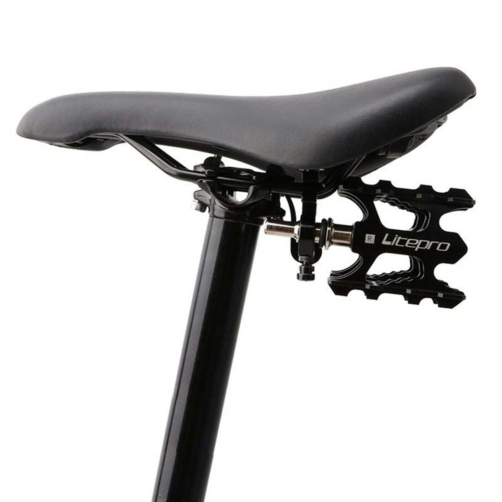Aluminum Alloy Foldable Bike Cycling Quick Release Pedal Holder Adapter for