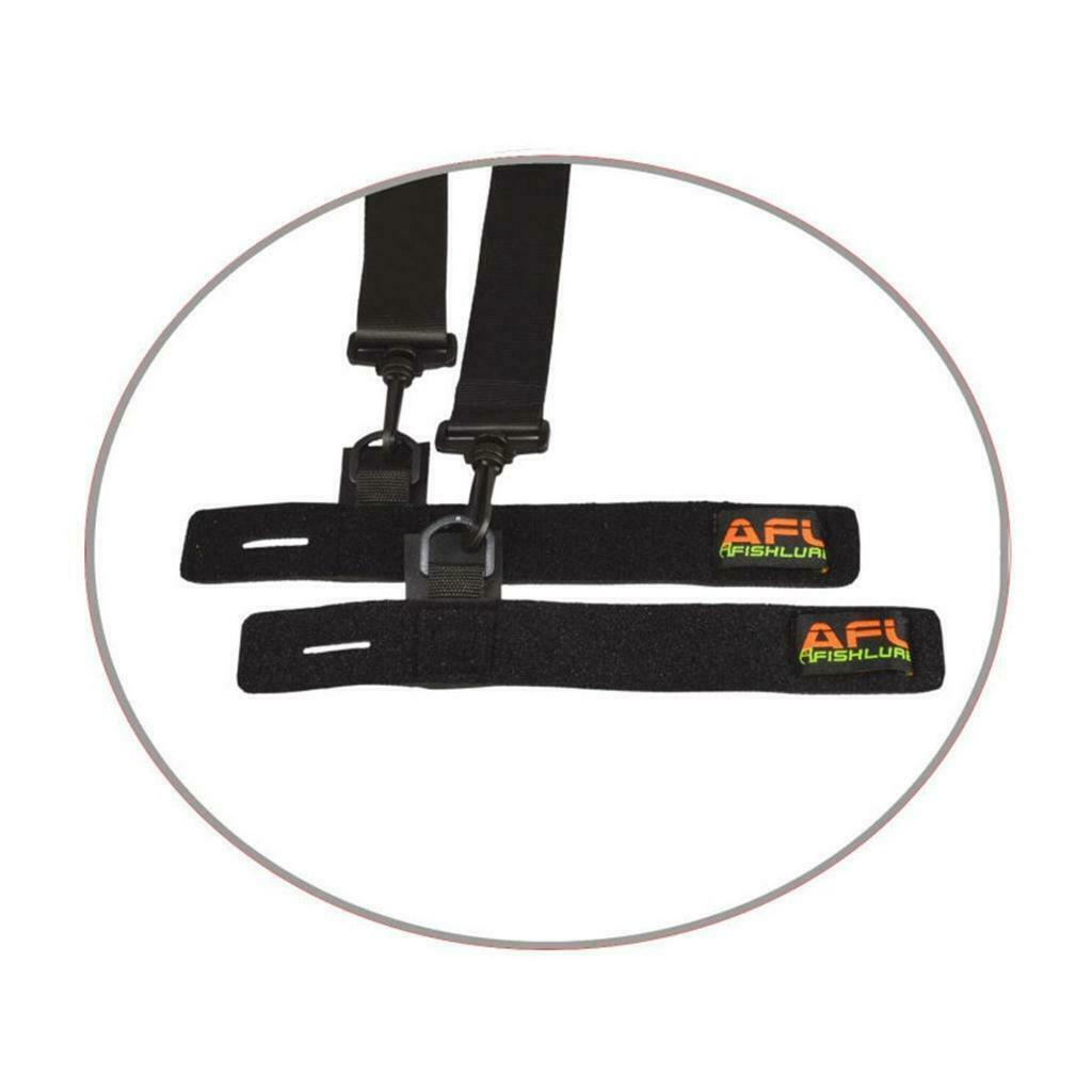 2 Pieces Fishing Rod Strap with  Fishing Rod Carrier Bands Black