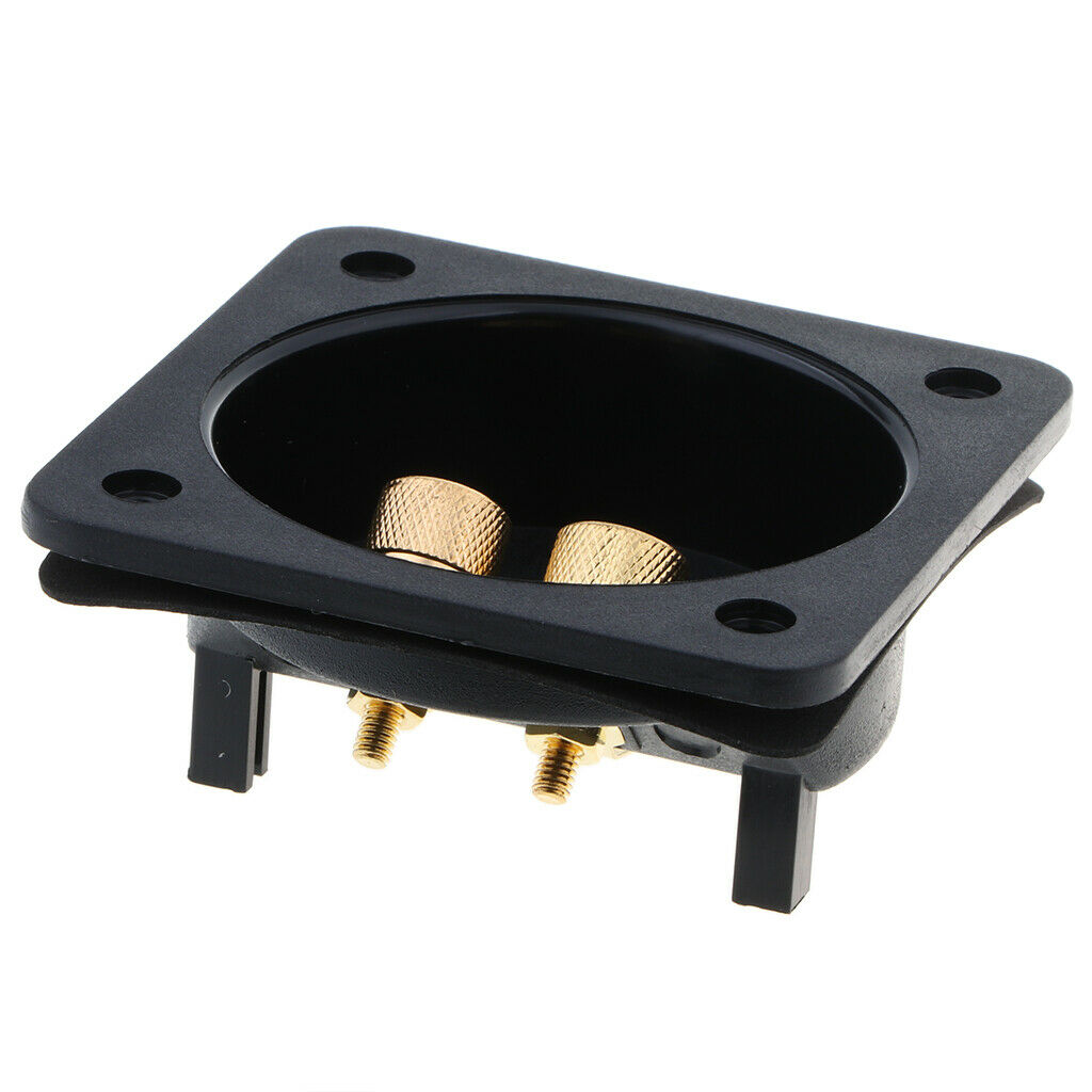 Connection terminal for 2-way loudspeaker box, square plug (80 500)