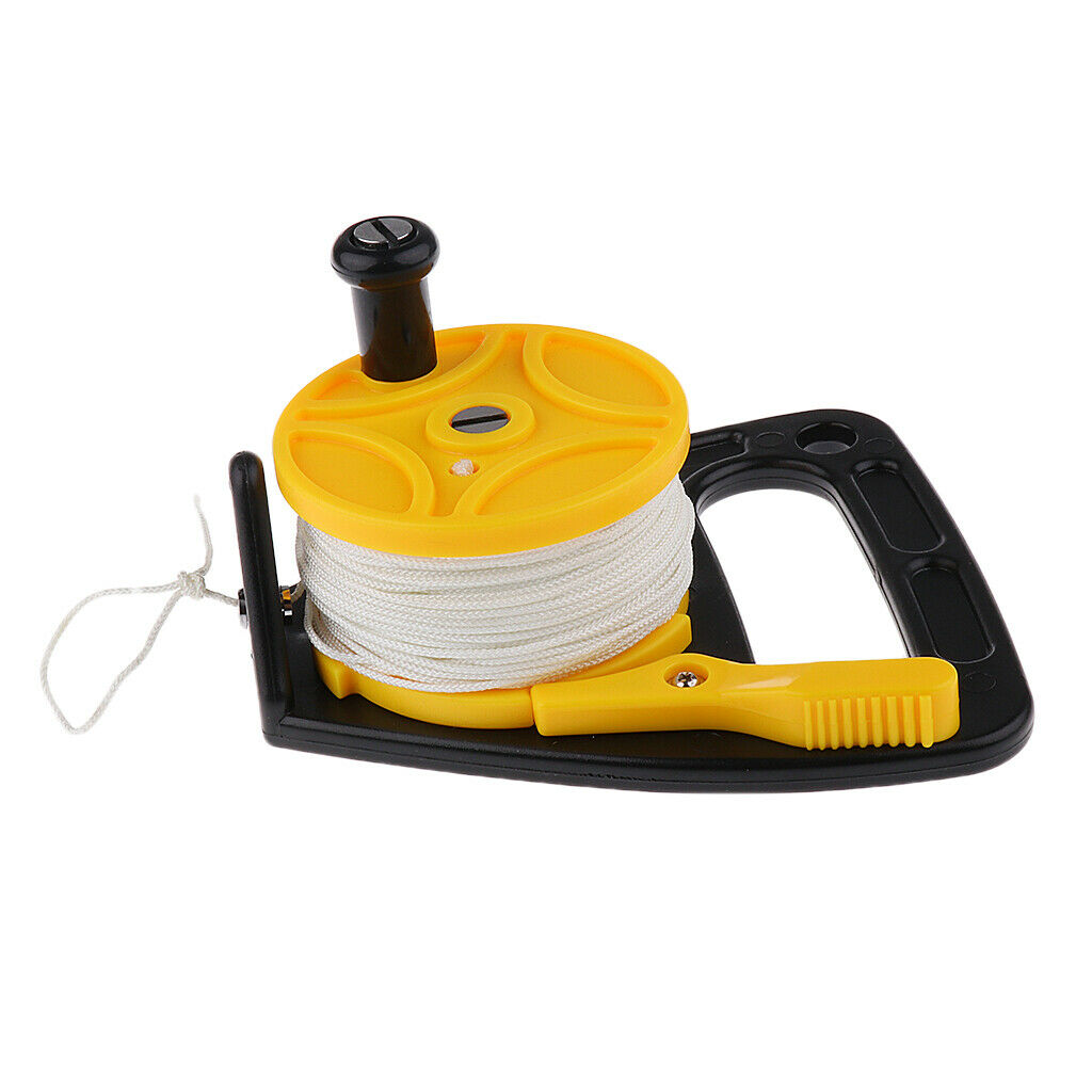 Underwater Scuba Diving Compact Dive Wreck Spool Reel 150ft Line with Handle