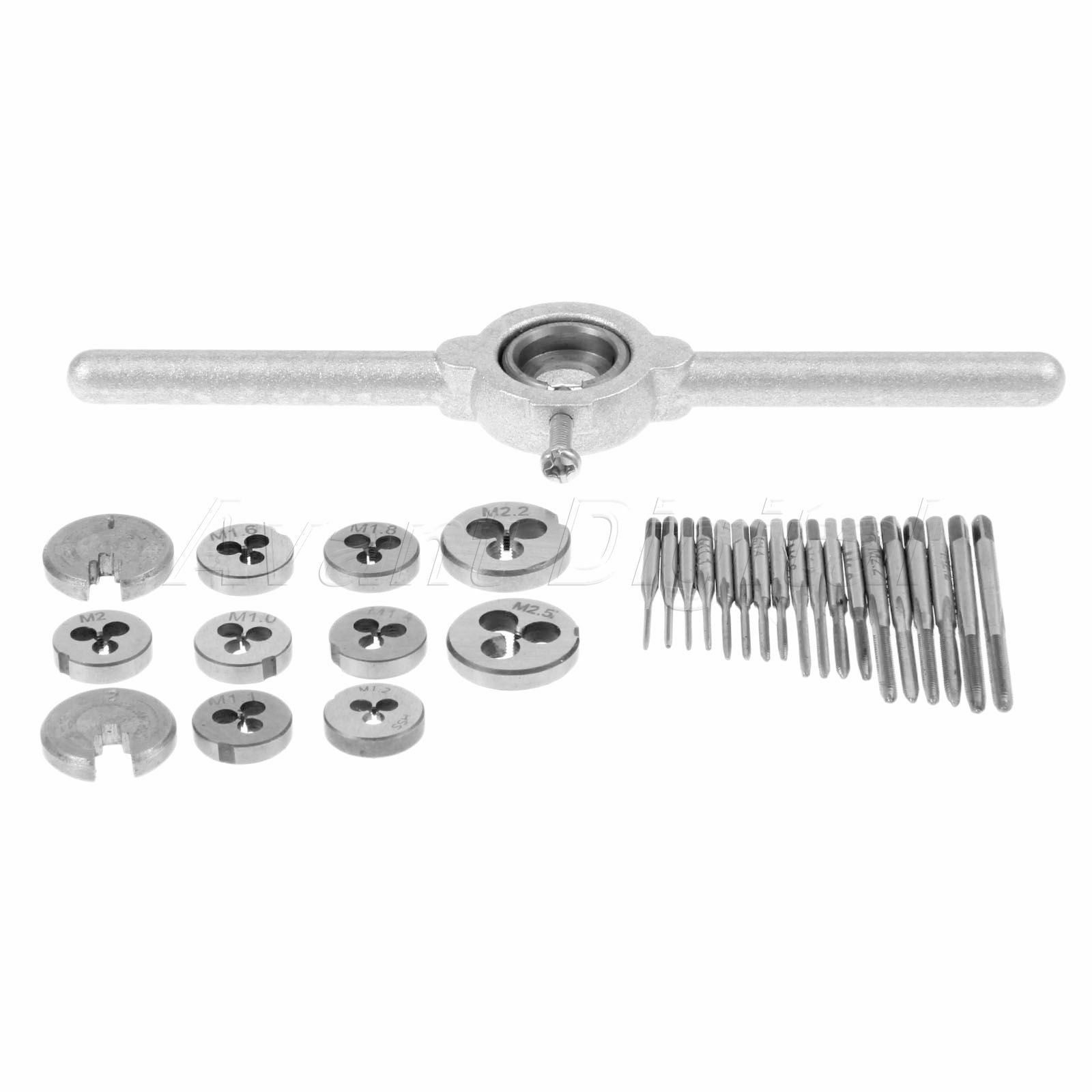 M1-M2.5 Metric Thread Screw Tap Threading Die & Wrench Metalworking Tool 1 set
