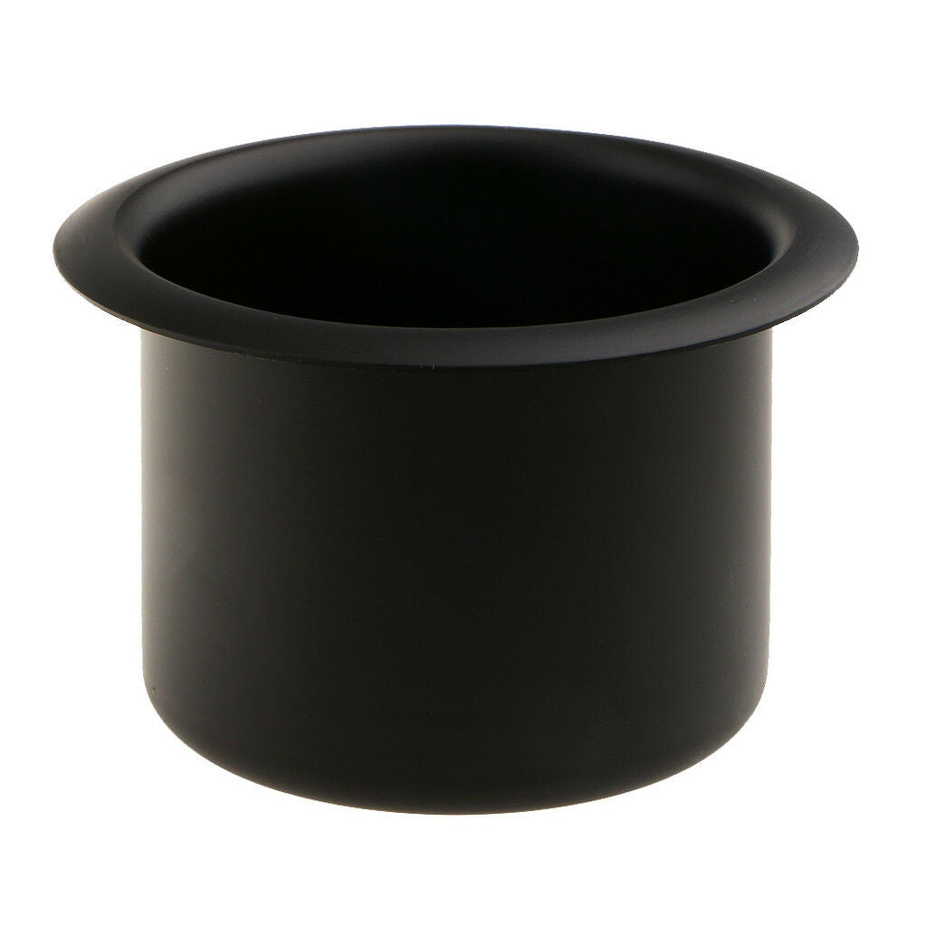 Marine Car Truck RV Cup Drink Holder Storage Base Black Aluminum Alloy Black