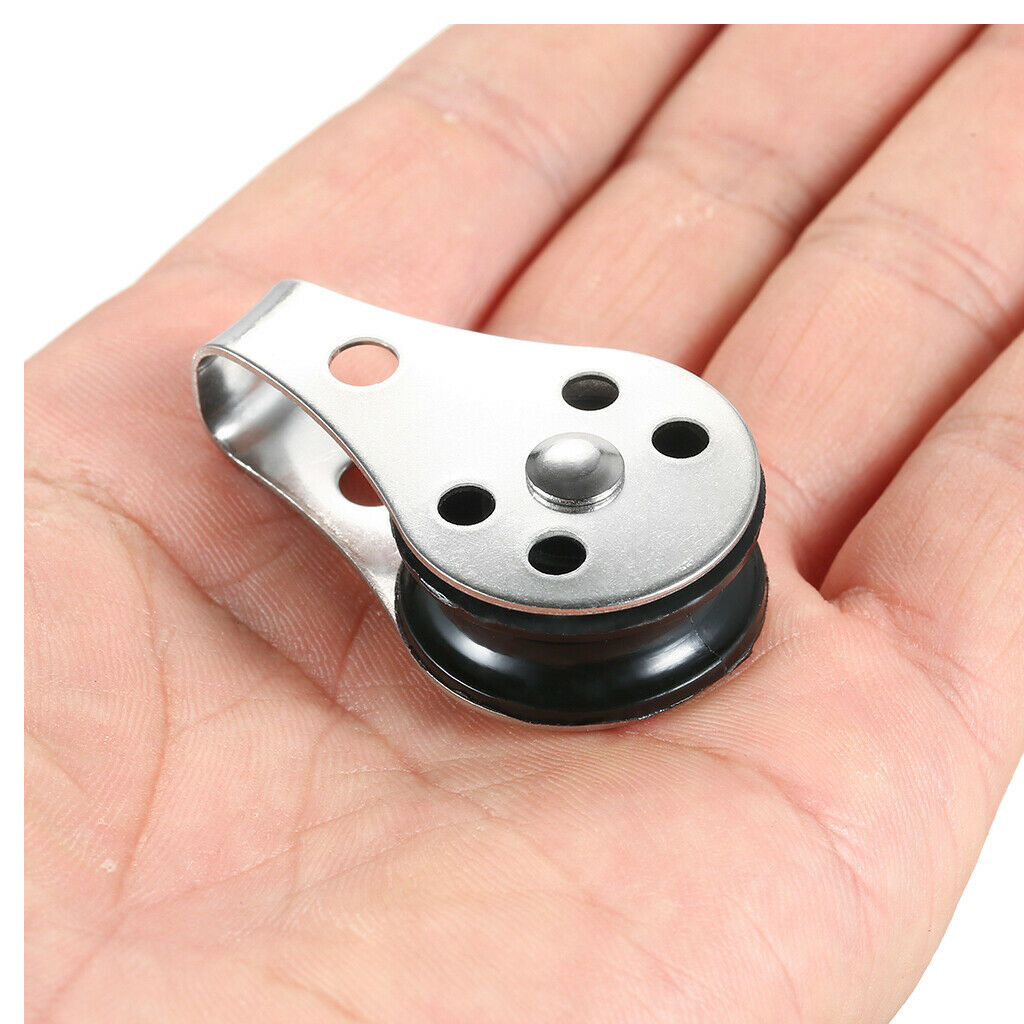 Lot of 2pcs Lifting Pulleys Pulley Loading Roller for 2mm Rope -