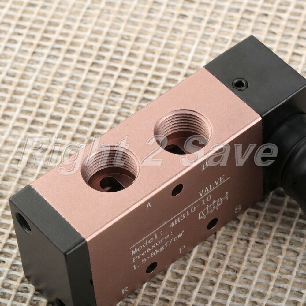 5 Way PT 3/8" Port Hand Pull Pneumatic Mechanical Valve 4H310-10 Direct Acting