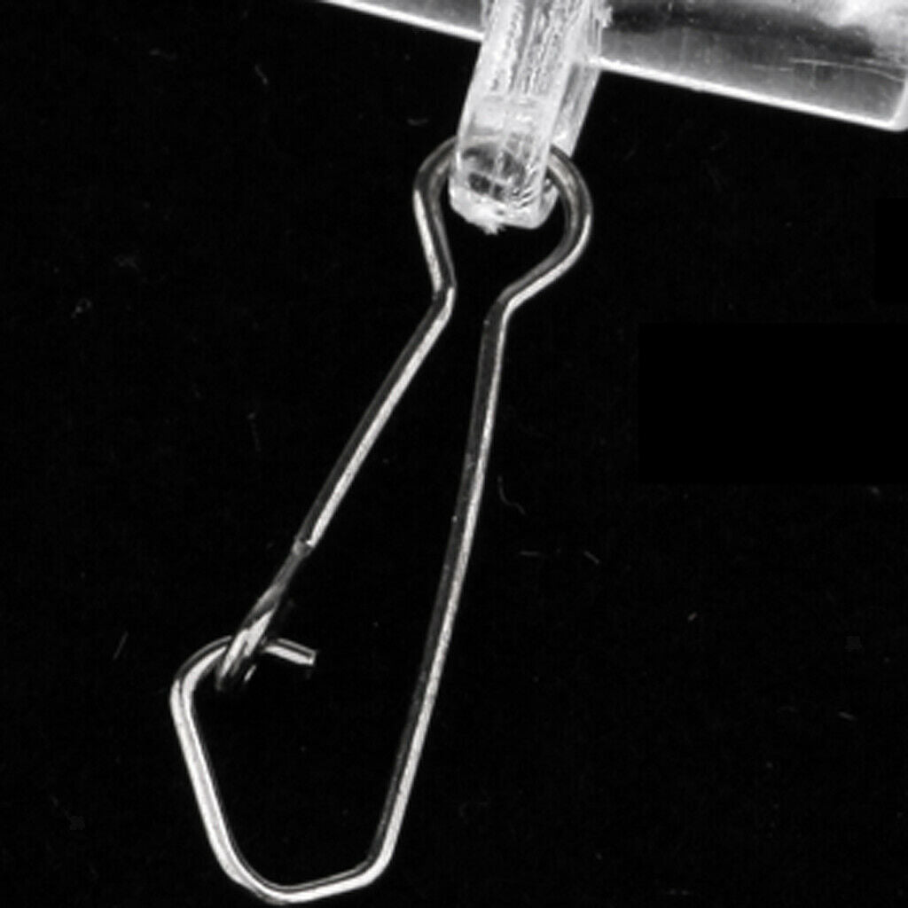 50pcs High Strength Fishing Sinker Slide with Stainless Steel Snap Tackle M