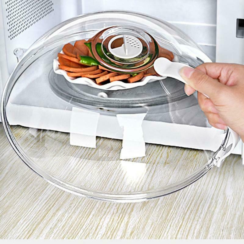 Large Transparent Microwave Food Heating Covers Professional Anti-Sputtering