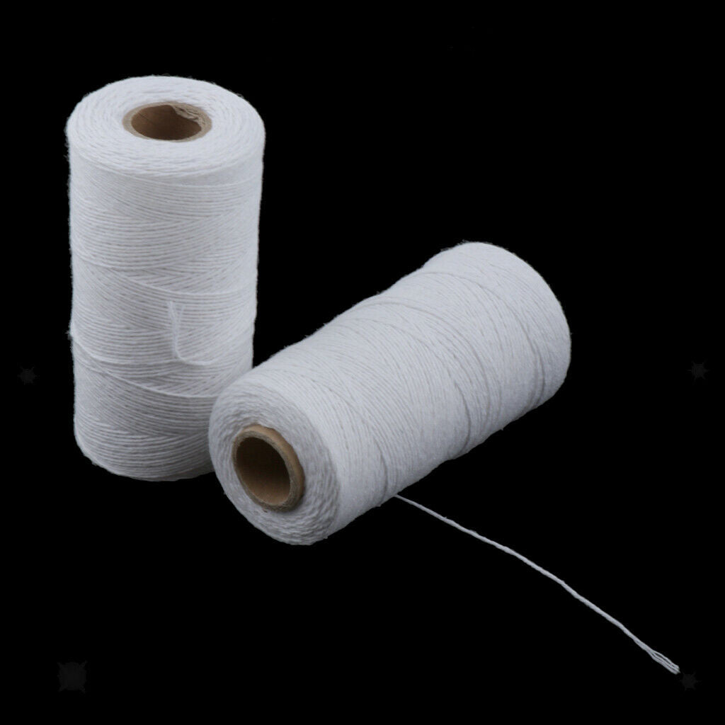2x 0.1cm 100% Cotton Skin-friendly Loom Warp Thread Perfect for Weaving