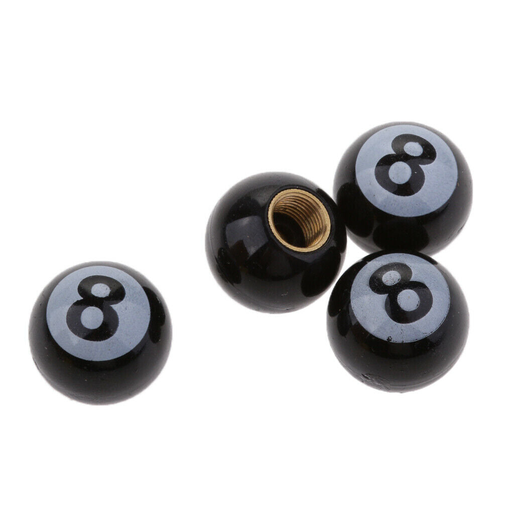 4 PCS Number 8 Universal Car Truck Tire/Wheel Bike Stem Air Valve Caps Cover