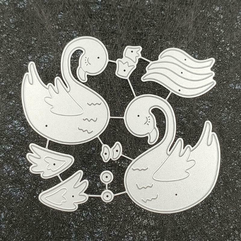 Swan Metal Cutting Dies Stencil DIY Scrapbooking Album Paper Card Template Mold