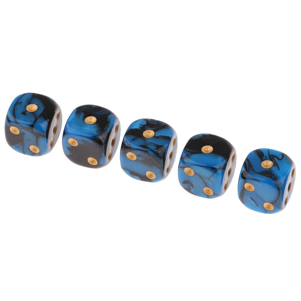 15pcs D6 Dotted Dice Round Corner For Kids Building Block Gifts