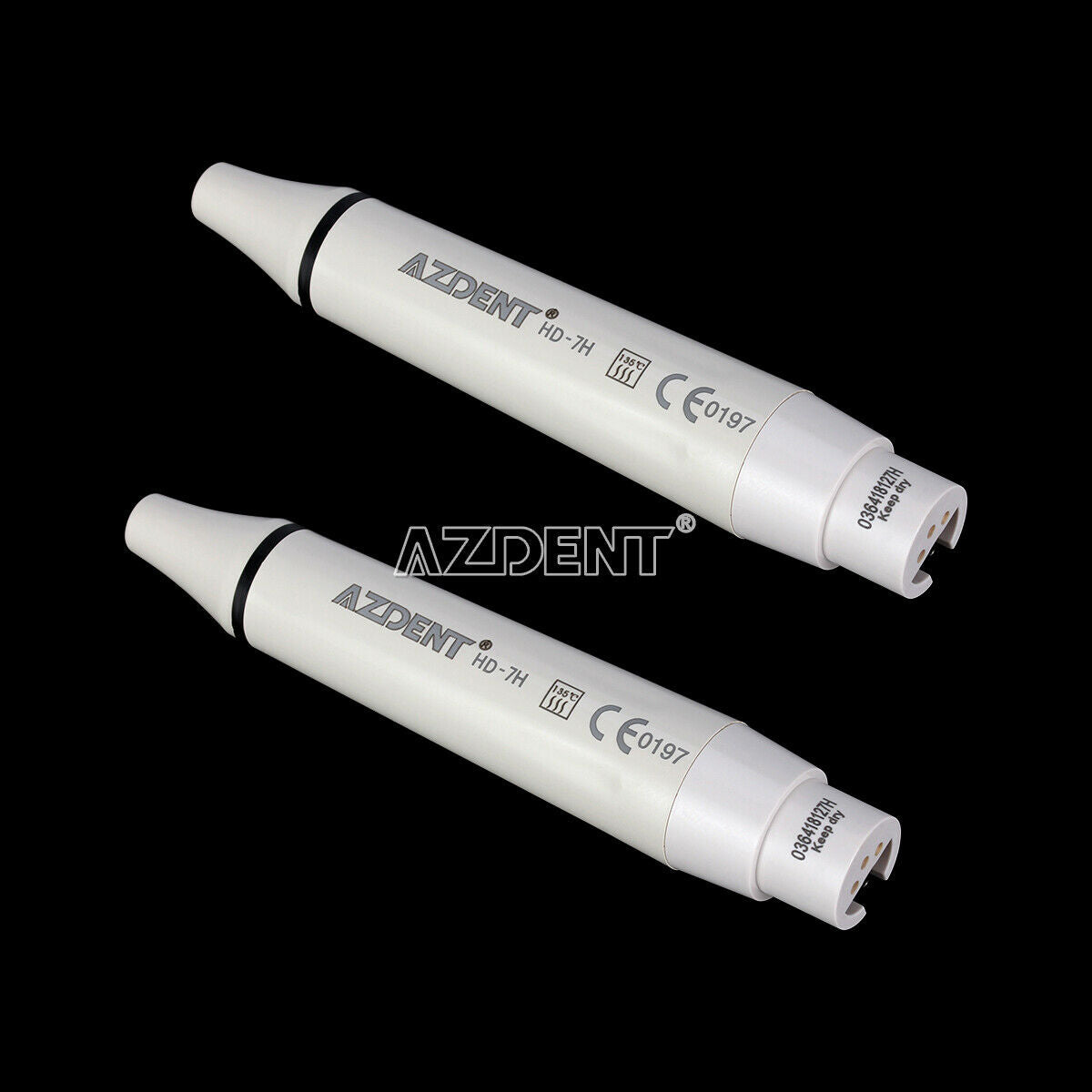 2X AZDENT Dental Ultrasonic Piezo Scaler Handpiece fit SATELEC & DTE Scaler
