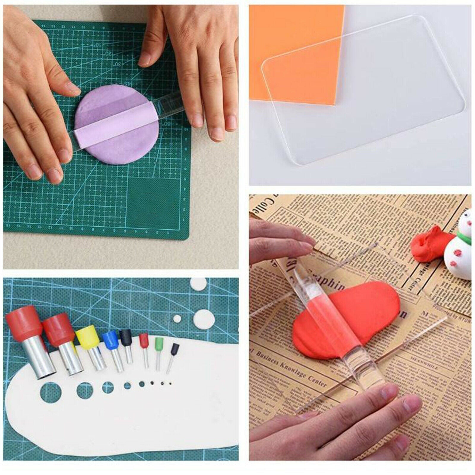 37Pieces Multifunction Tools Kit Pottery Polymer Clay for Hand Making