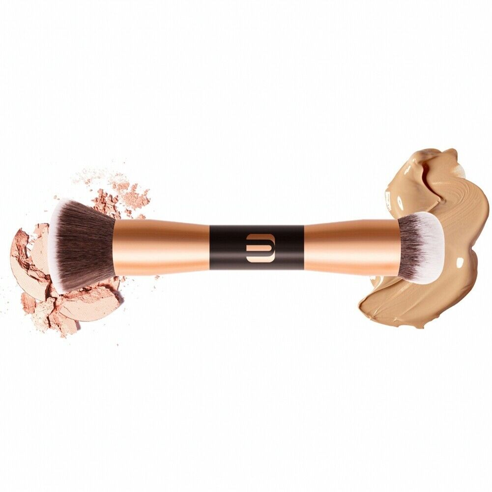 Double-headed portable makeup brush large powder brush loose powder blush brush