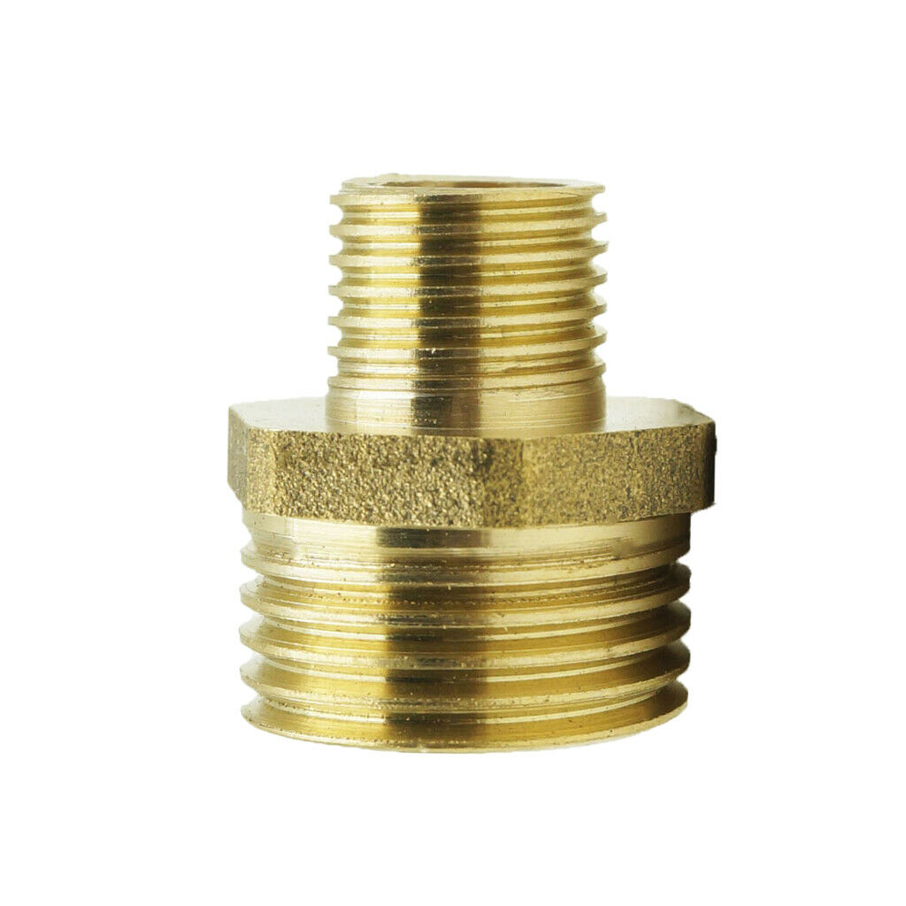 4Pc Brass Barbed Fitting Threaded Coupler Joint Connector 1/2-1/4", 1/2-1/8