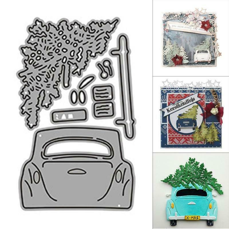 Car Tree Cutting Dies Stencil Scrapbooking DIY Album Stamp Paper Card Embossing
