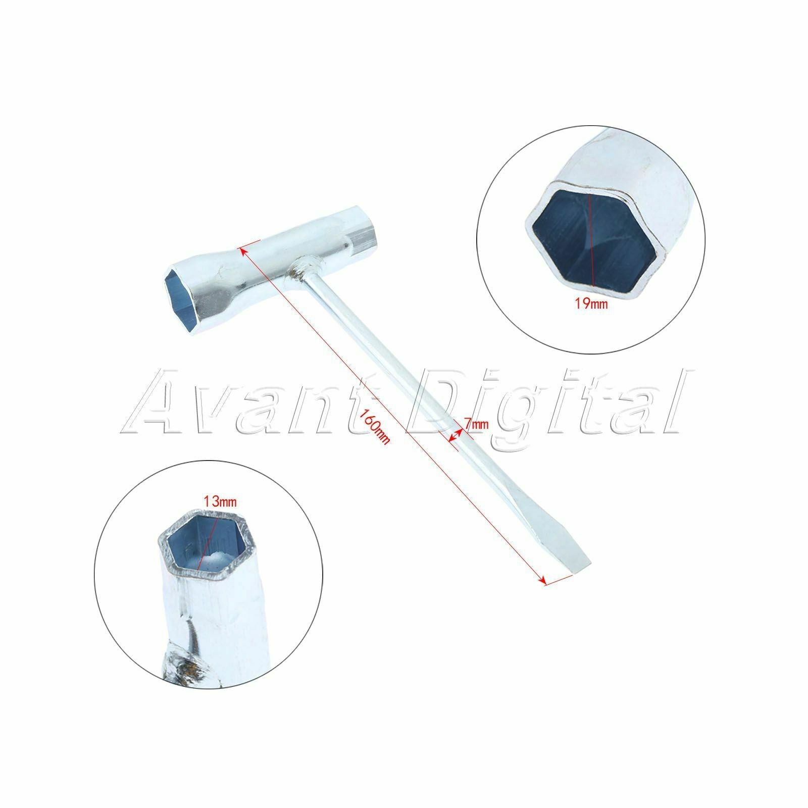 13mm x19mm T Wrench Socket Screwdriver For STIHL Husqvarna Chainsaw Spark Plug