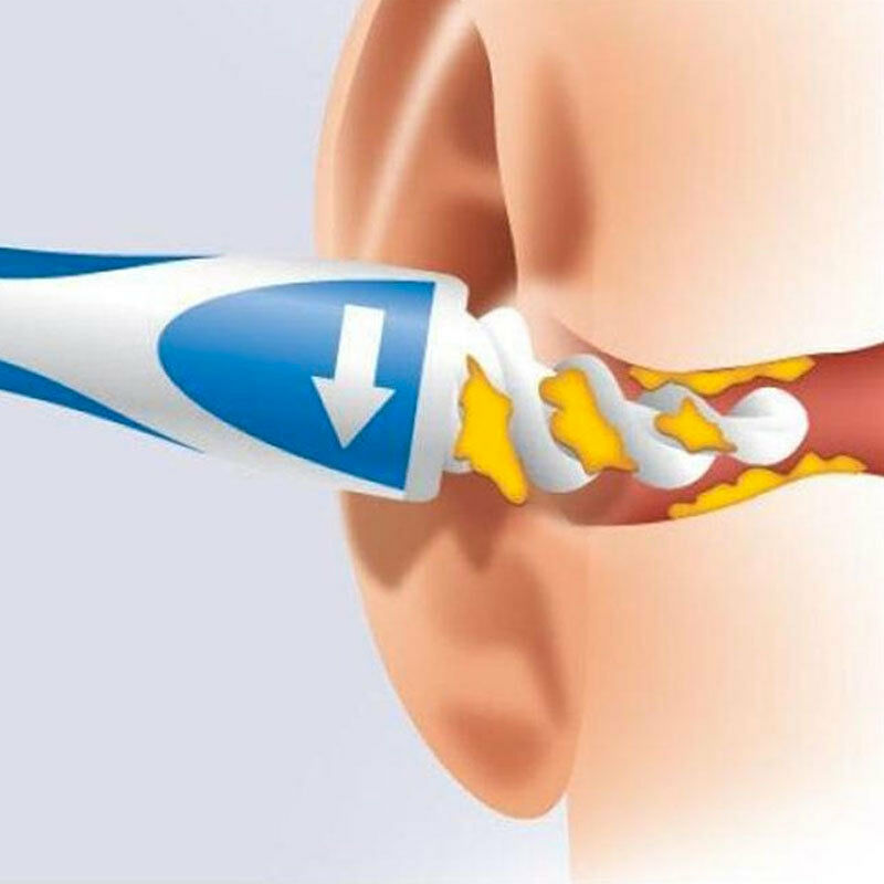 Cleaner Ear for Cleaning Soft Easy Of Earwax +16 Face Head Disposable New