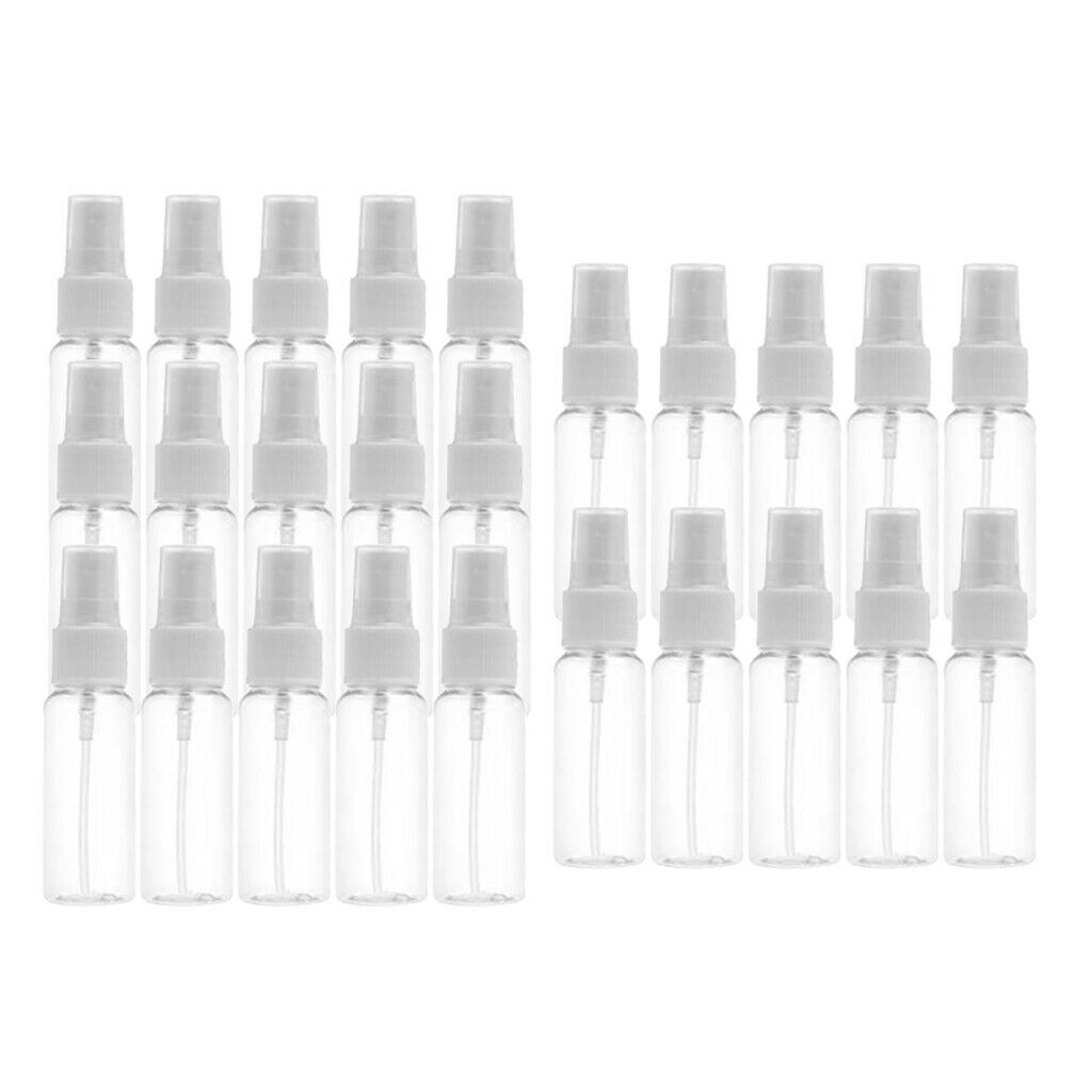 25x Transparent Refillable Empty Atomizer Refillable Fine Mist Sprayer  30ml