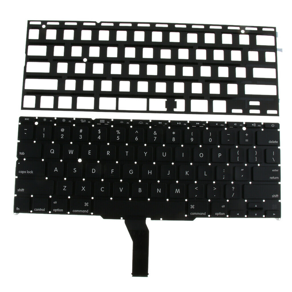 Black Plastic Backlight Laptop Keyboard Small Enter Key for   A1465 A1370,