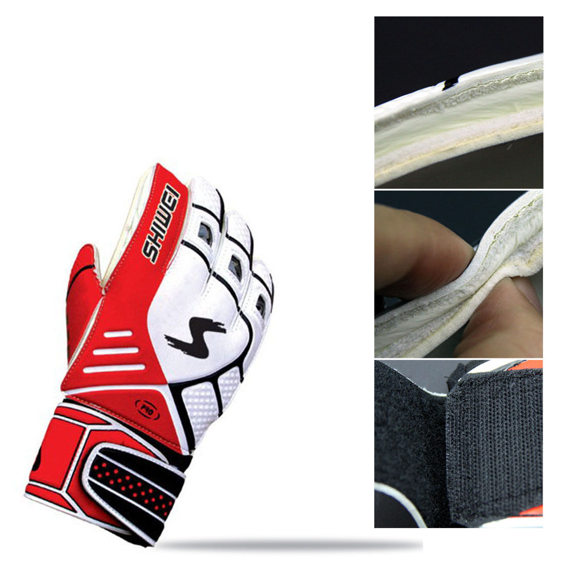 New Goalkeeper Gloves Soccer Football Predator Pro Goal Keeper Glove Mitts Latex