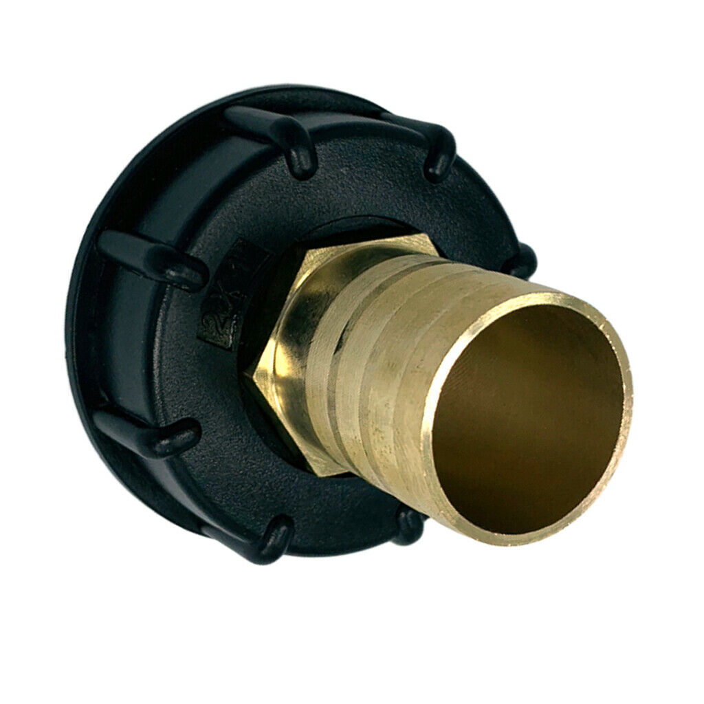 4Pcs 32mm IBC 1000L Water Tank Tap Fitting Connector 1" Brass Hose Adapter