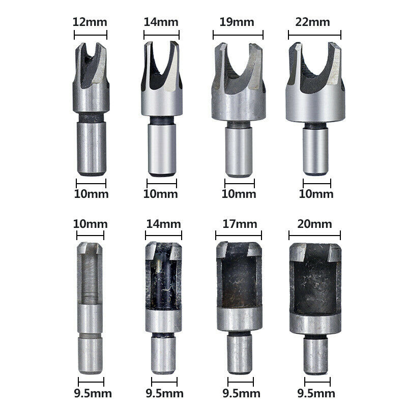 New Eight-Piece Barrel Claw Cork Drill Shank