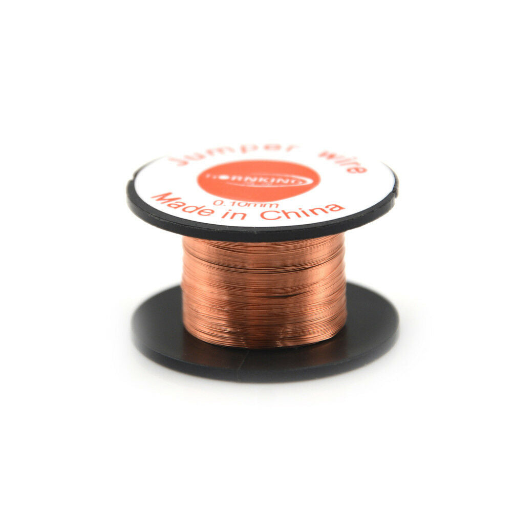 3 Roll Magnet Wire AWG Gauge Enameled Copper Coil Winding 0.1mm S Lt