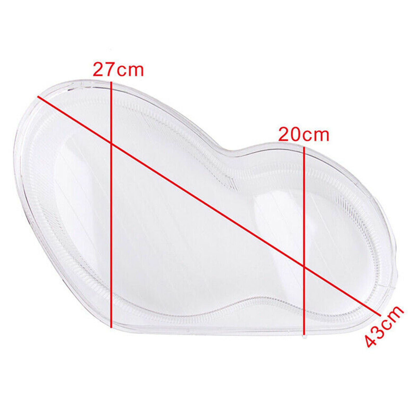 Pair Headlight Headlamp Clear Lens Cover fit For Mercedes Benz 2001-07 W203