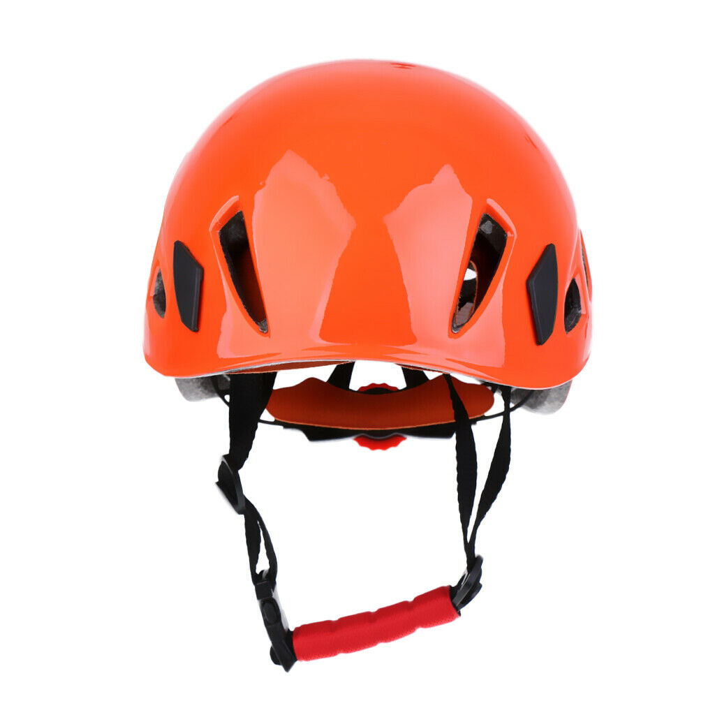 Rock Climbing Safety Helmet Caving   Hard Hat   Head Protector Orange