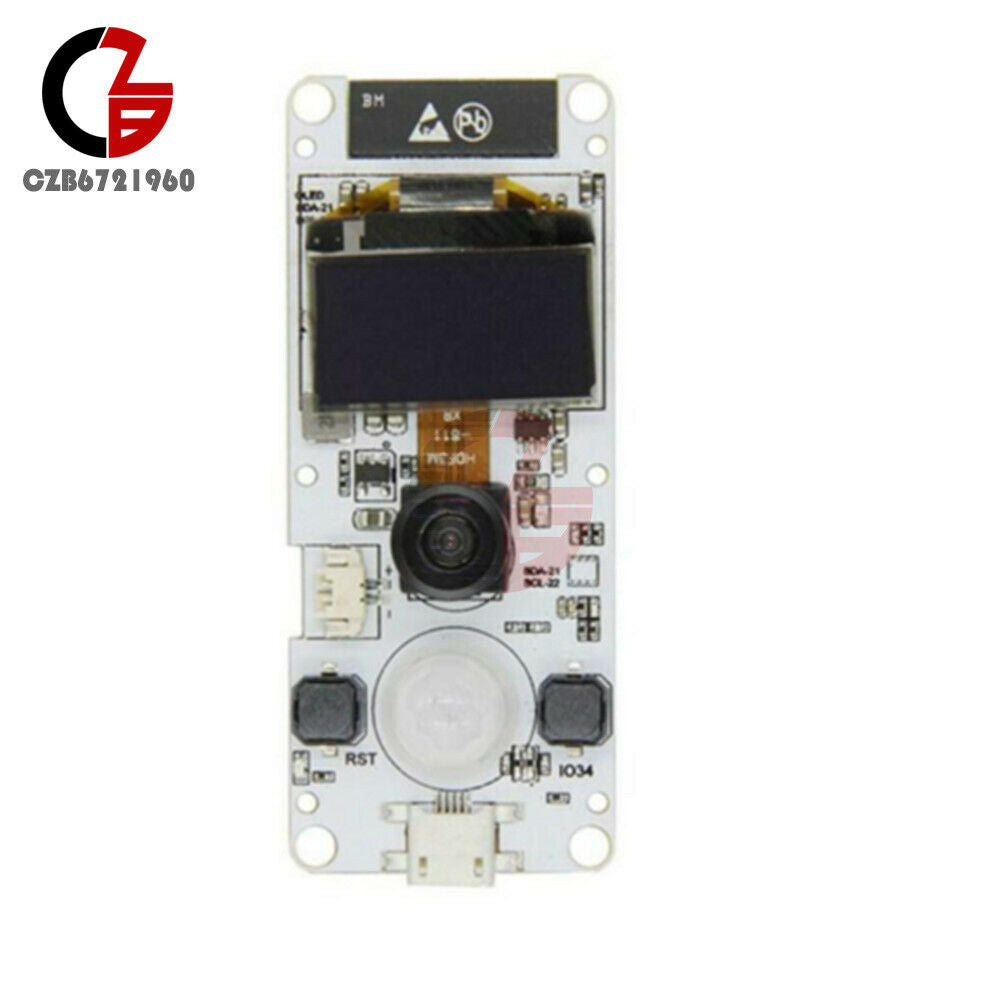 0.96" OLED T-Camera Fish-eye Lens OV2640 Board ESP32 WROVER PSRAM Camera Module