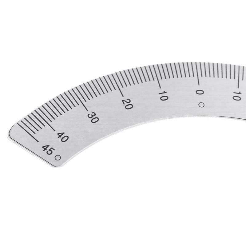 Protractor Milling Machine Part Angle Plate Scale 45Â° Angle Arc M1197 Gauge Tool
