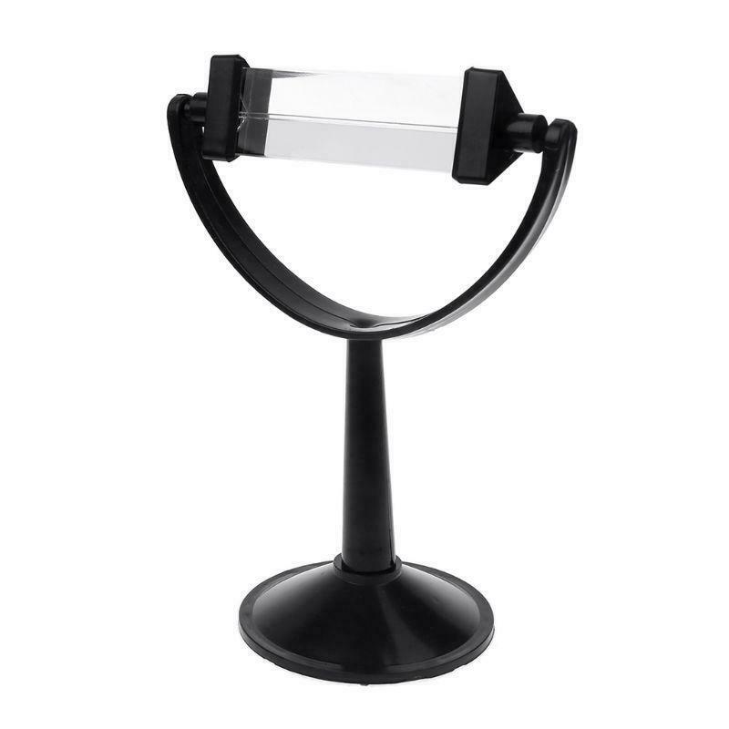 Optical Glass Triple Triangular Prism with Stand for Physics Light Spectrum