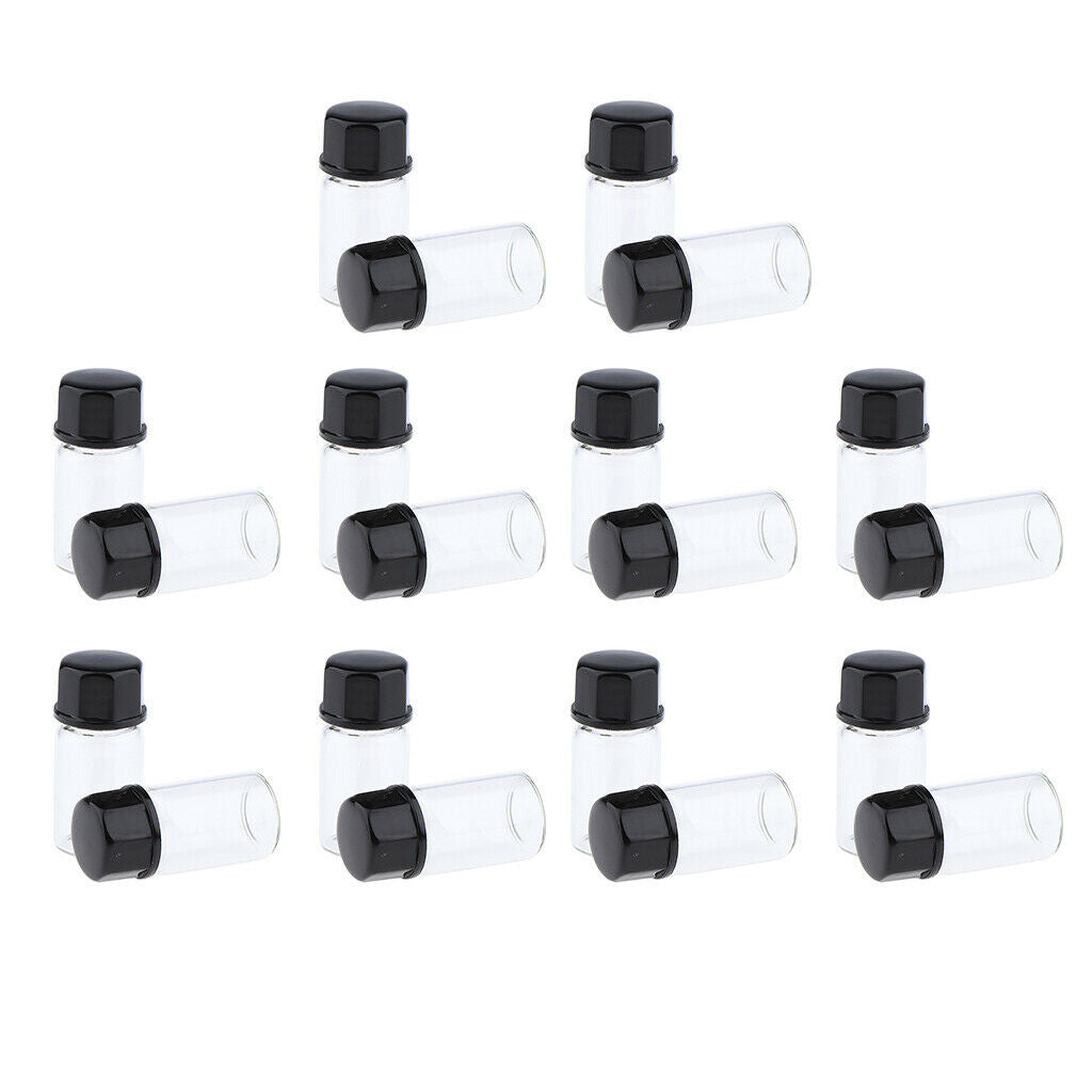 20 Pieces 3ml Essential Oil Bottles Glass Vials Jars For Perfumes Liquid