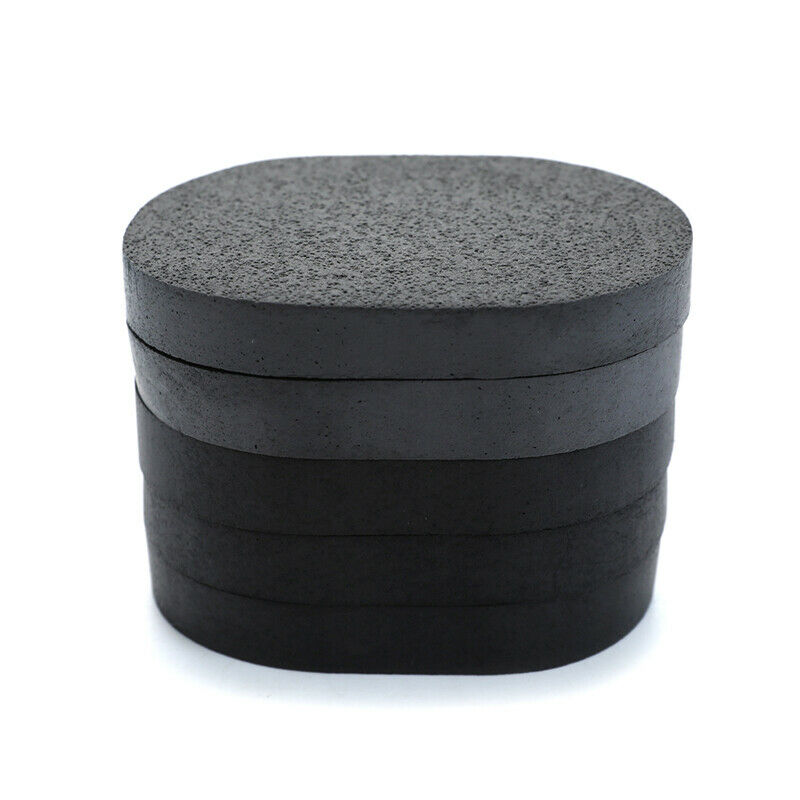 Black Bamboo Charcoal Face Clean Sponge Wood Fiber Face Wash Makeup P Kt