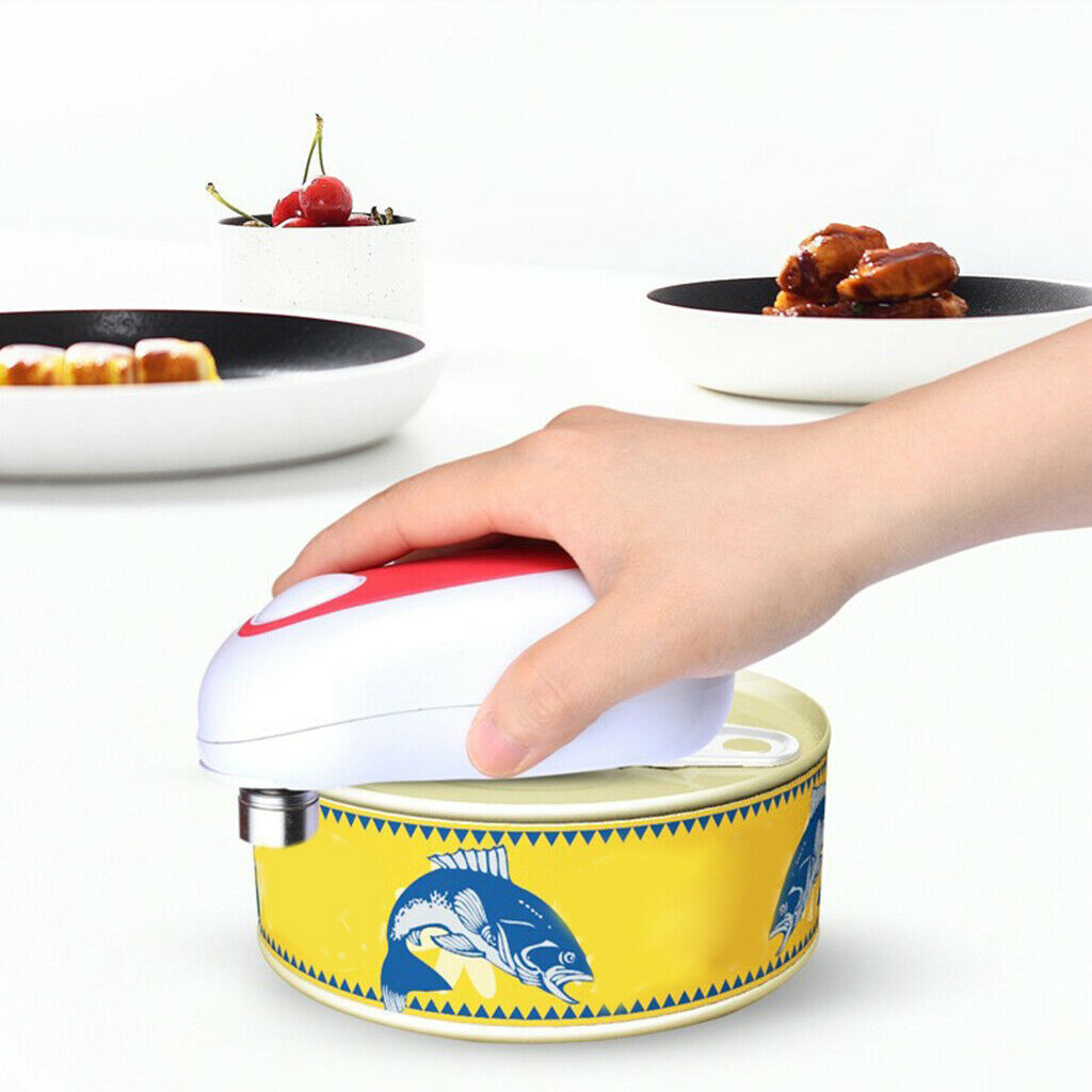 Automatic Safety One Touch Electric Can Opener Portable for Home Kitchen BBQ