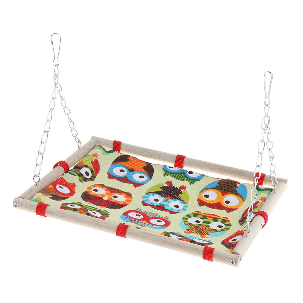 Small Pet Cage Hanging Canvas Bed Mat Hammock for Bird Parrot